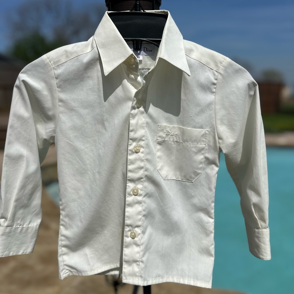 Christian Dior Baby Dior Couture Dress shirt boys Size 4